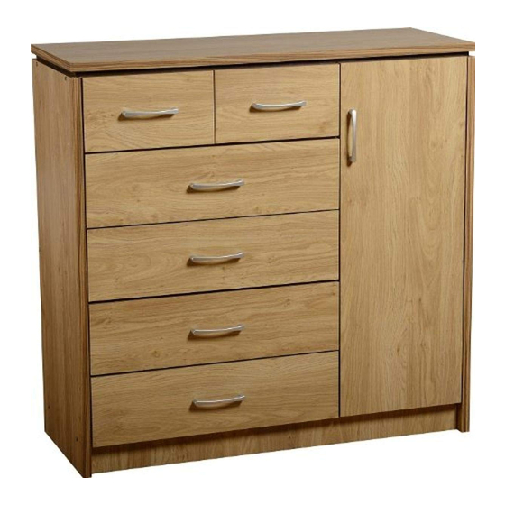Seconique CHARLES 1 DOOR 6 DRAWER CHEST Assembly Instructions Manual