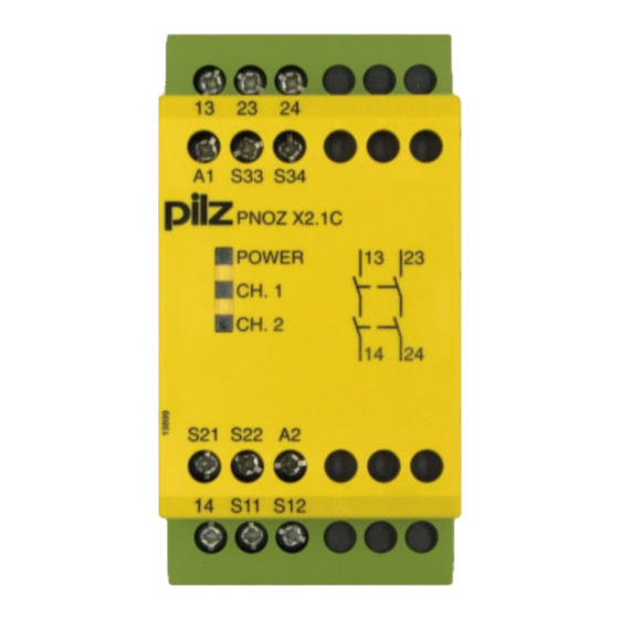 Pilz PNOZ X2C Operating Instructions Manual