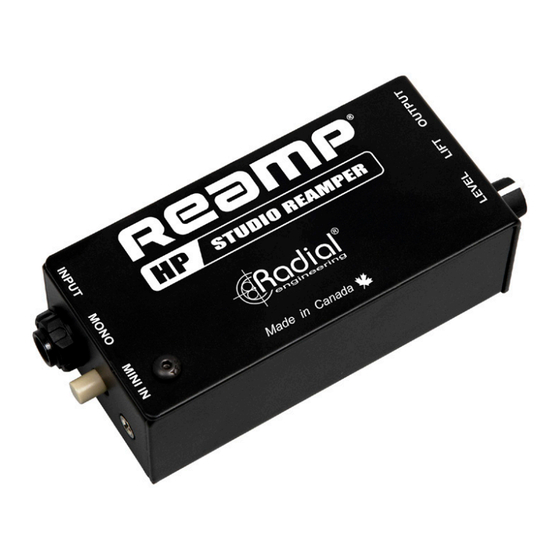 Radial Engineering Reamp HP User Manual