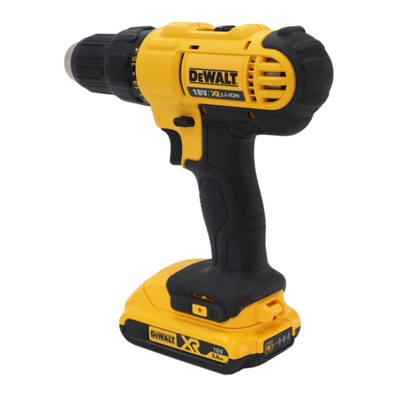 DeWalt XR DCD771 Original Instructions Manual