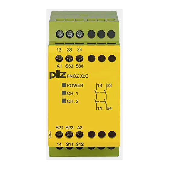 Pilz PNOZ X2C Operating Manual