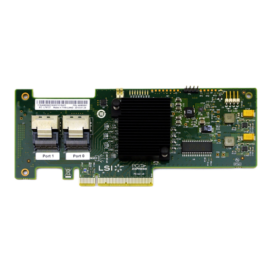 IBM ServeRAID M1015 SAS/SATA Quick Install Manual