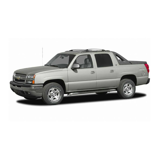Chevrolet Avalanche Owner's Manual