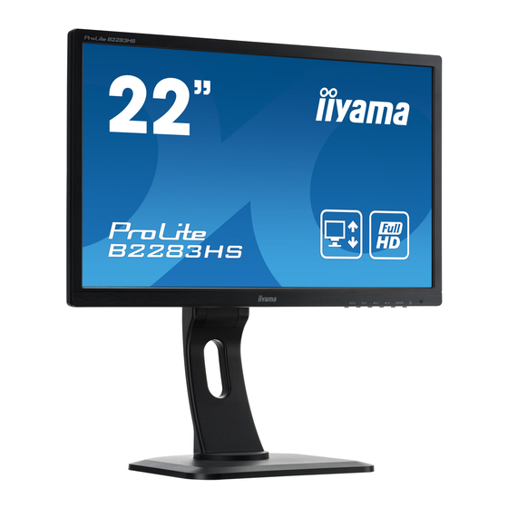 Iiyama ProLite B2283HS User Manual