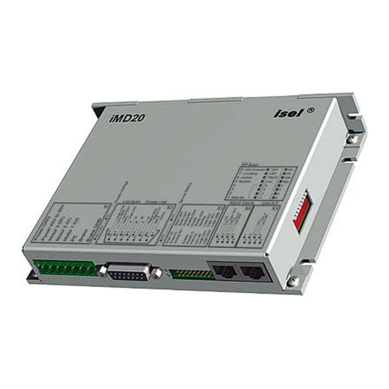 Isel IMD20 Manual