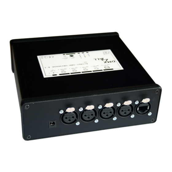 DMX4ALL ArtNet-DMX-UNIVERSE 4.1 User Manual