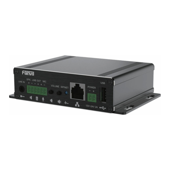 Fanvil PA3 User Manual