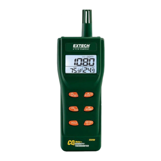 Extech Instruments CO250 User Manual