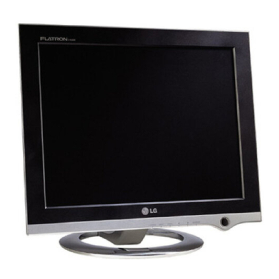 LG L1520P Flat Panel Monitor Manuals