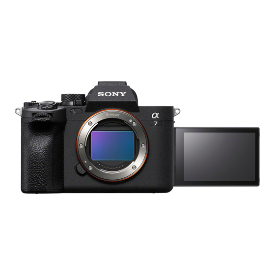 Sony a7 Manuals