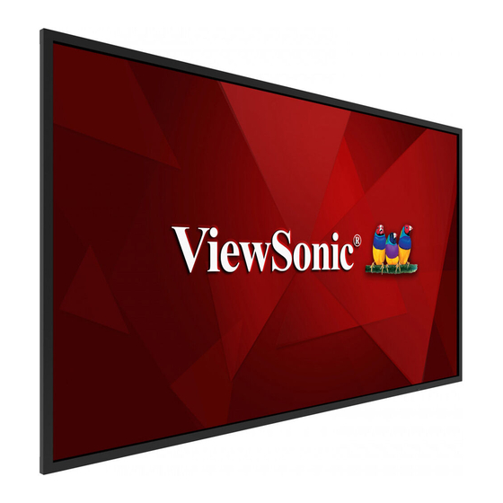 ViewSonic CDE30 Series Manuals