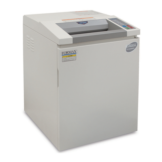 Formax FD 8300HS Operator's Manual
