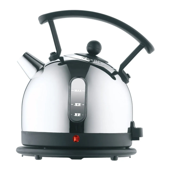 Dualit Dome Kettle Guarantee And Instructions