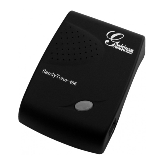 Grandstream Networks HANDYTONE-486 User Manual