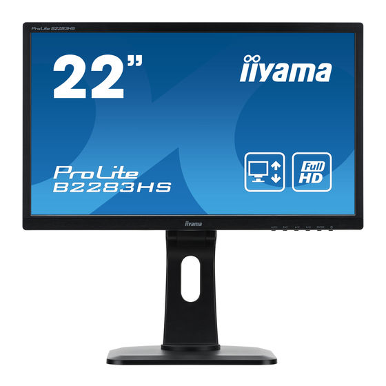 Iiyama ProLite B2283HS User Manual