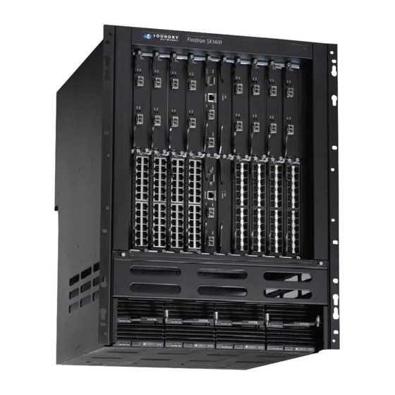 Brocade Communications Systems FastIron SX 800 Configuration Manual