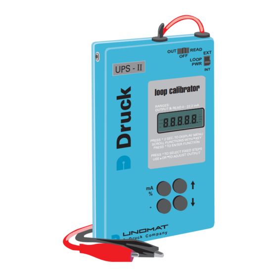 GlobalTestSupply Druck UPS-II User Manual