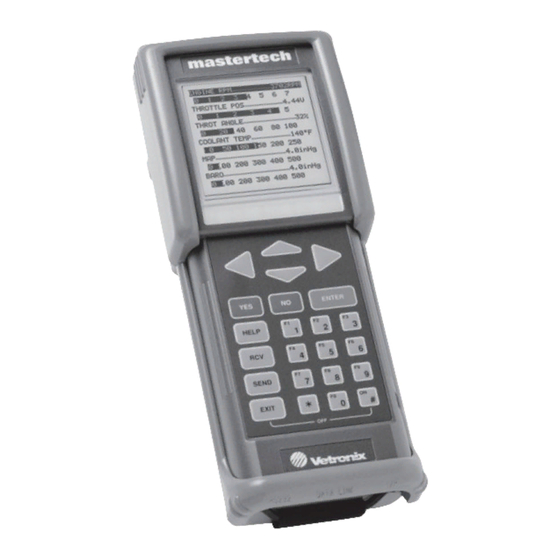 Vetronix MTS 3100 Mastertech Operator's Manual