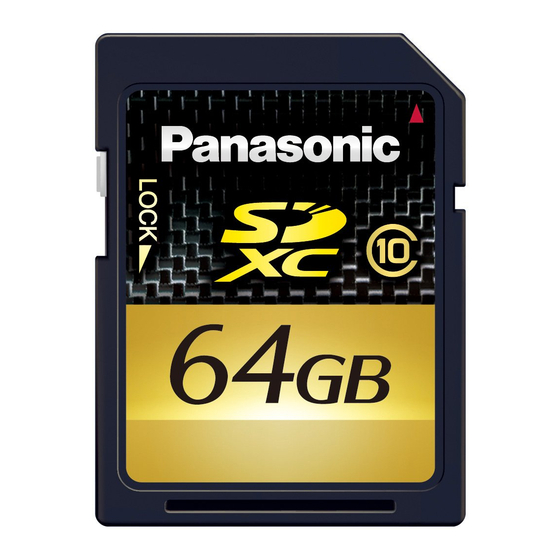 Panasonic RP-SDW64GE1K Operating Instructions Manual