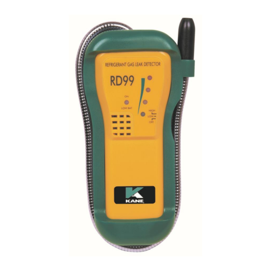 KANE RD99 QUICK START MANUAL Pdf Download | ManualsLib