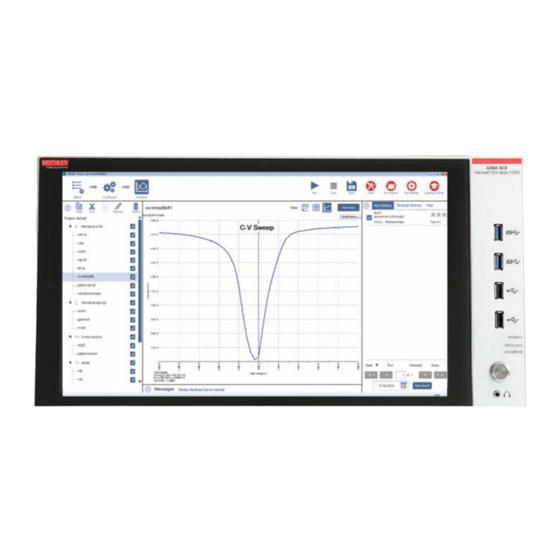 Tektronix Keithley 4200A-SCS-PK2 Quick Start Manual