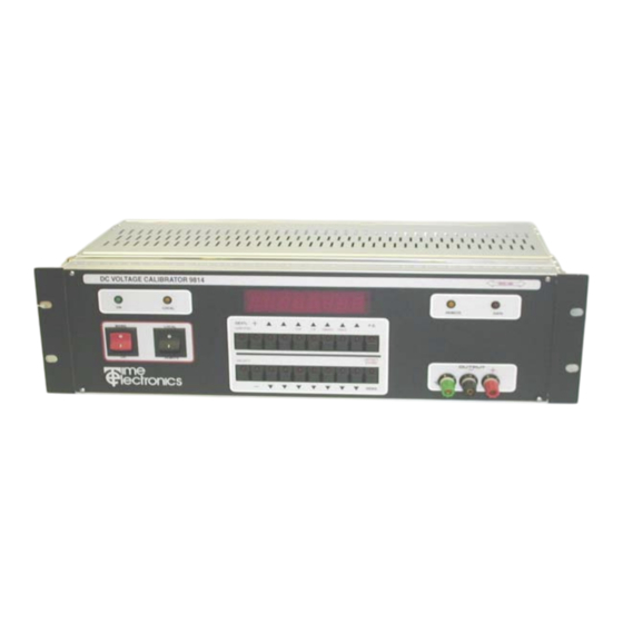 Time Electronics 9814 Technical Manual