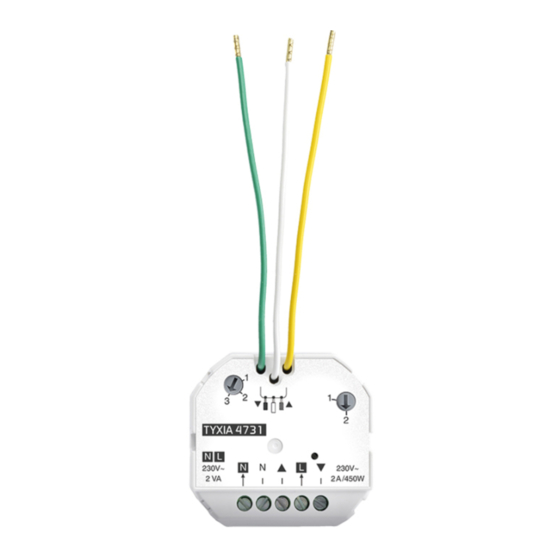 DELTA DORE TYXIA 4731 Installation Manual