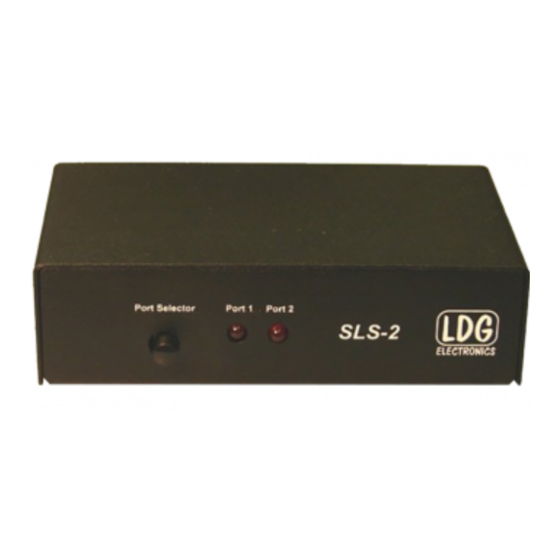 LDG SLS-2 Operation Manual