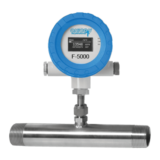 Onicon F-5100 Inline Installation And Operation Manual