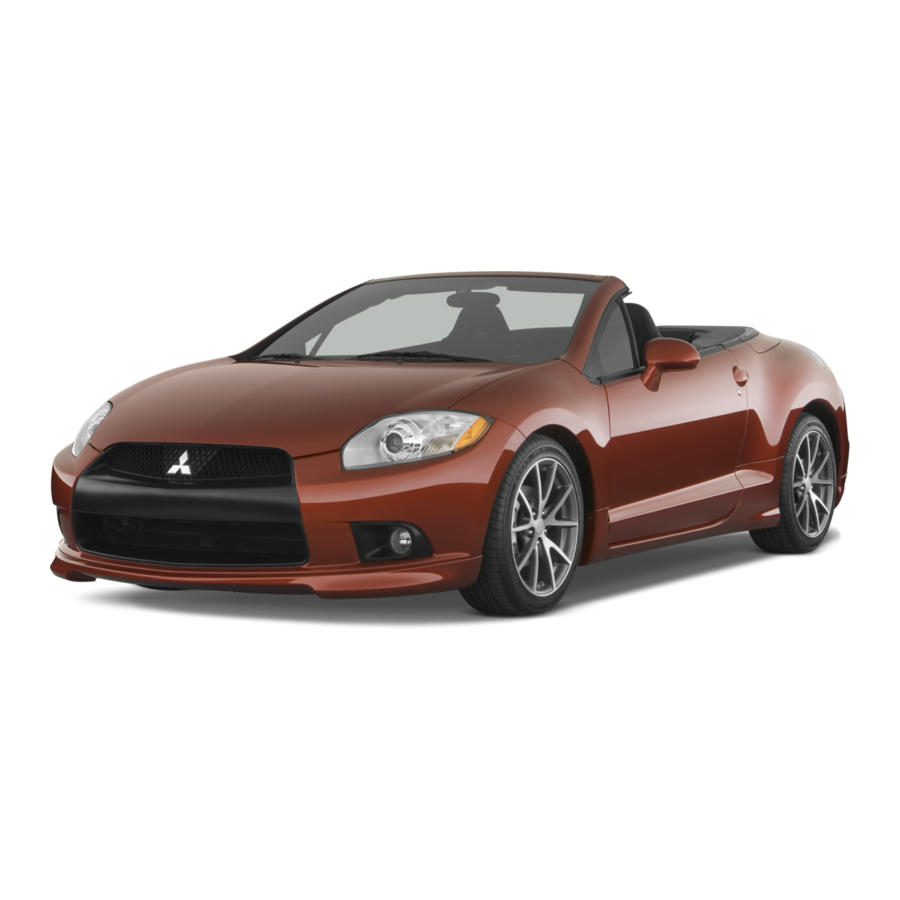 Mitsubishi ECLIPSE SPYDER 2009 ECLIPSE Quick Reference Manual