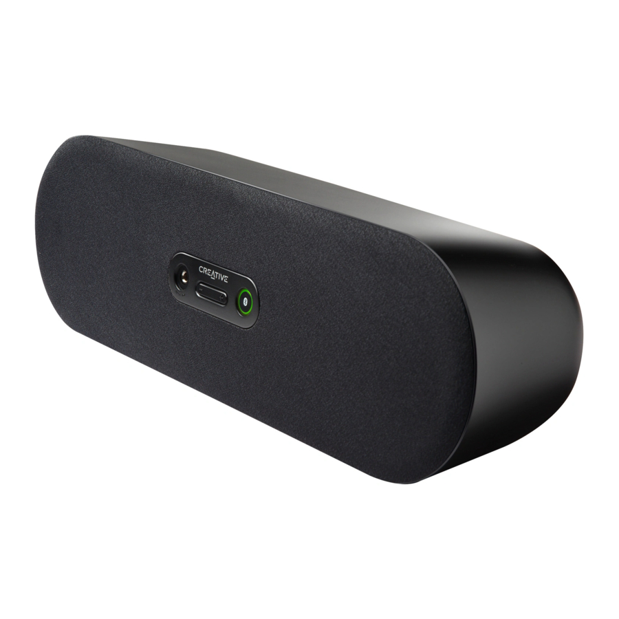 Creative D80 MF8131 - Portable Speaker Quick Start Guide