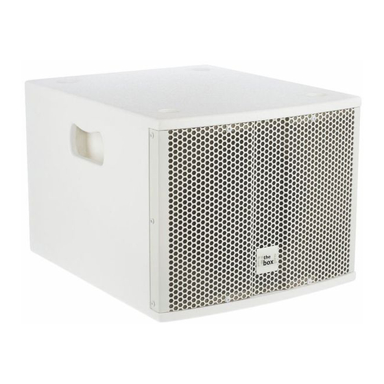 thomann Achat 108 Sub A User Manual