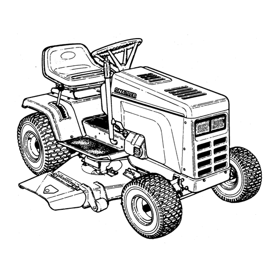 Snapper LTD Series Service Manual