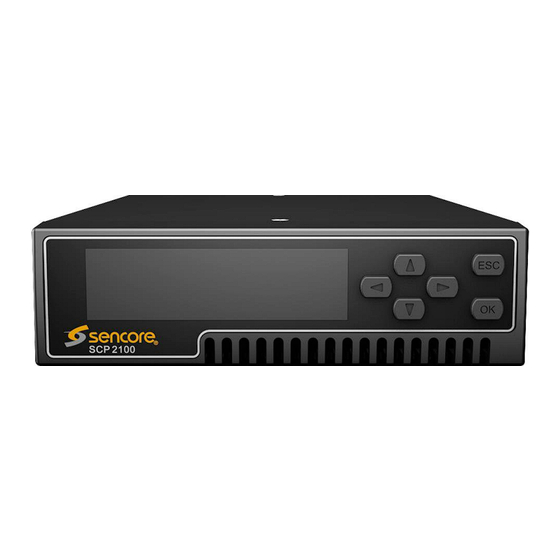 Sencore SCP 2100 User Manual
