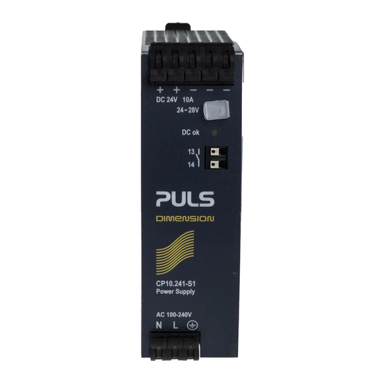Puls CP10.241-S1 Installation Manual