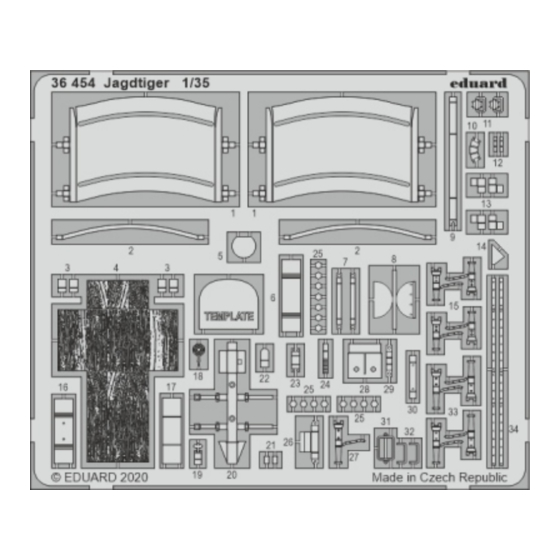 Eduard Jagdtiger Quick Start Manual