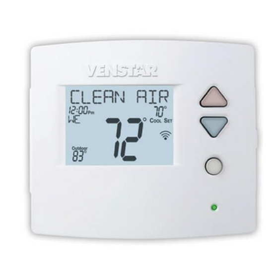 Venstar T4950SCH-IAQ Owner's Manual And Installation Instructions