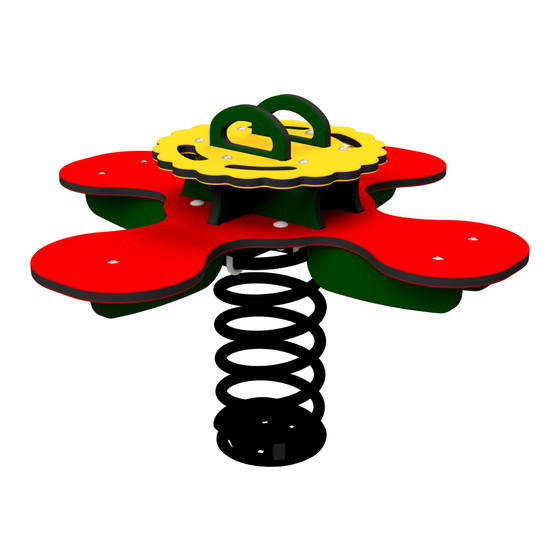 BOERPLAY Springer cross-seasaw Flower daisy Installation Instructions Manual