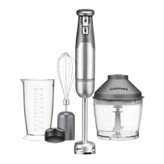 Cuisinart VersaMix HB-950XA Instruction Booklet