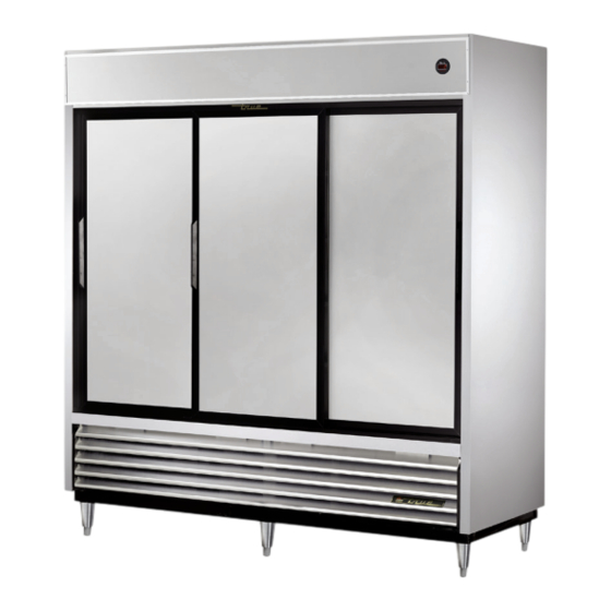 True Manufacturing Company TRADITIONAL REACH-INS T Series Installation Manual