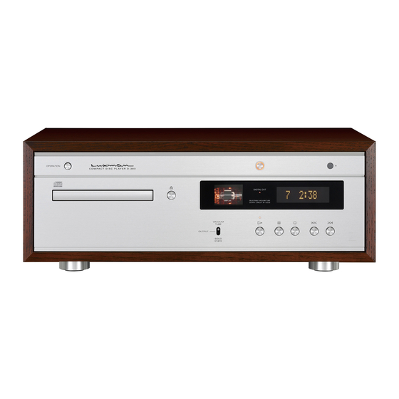 Luxman D-380 Owner's Manual