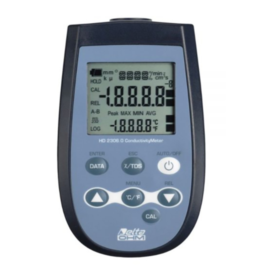 Delta OHM HD2306 User Manual