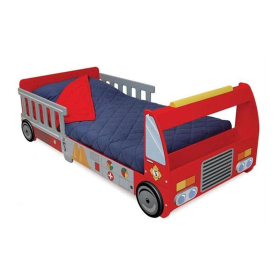 KidKraft Firefighter Toddler Cot Assembly Instructions