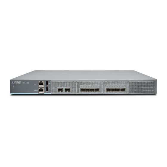Juniper SRX4100 How To Set Up