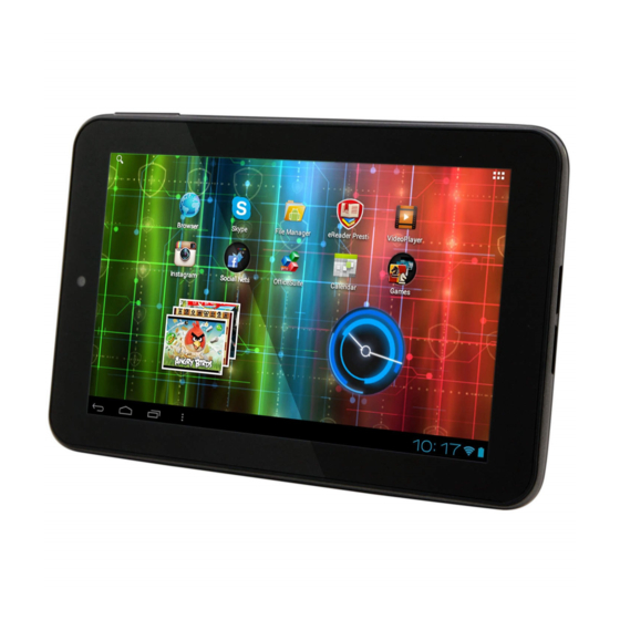 Prestigio Multipad 2 Pro Duo 7.0 Quick Manual