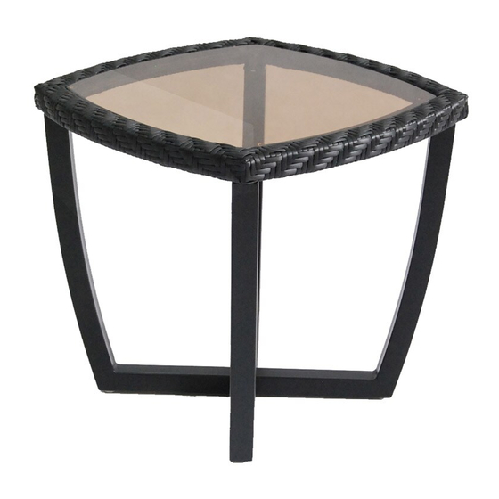 Allen + Roth WOVEN SIDE TABLE MW-4207-ET-T Assembly Instructions