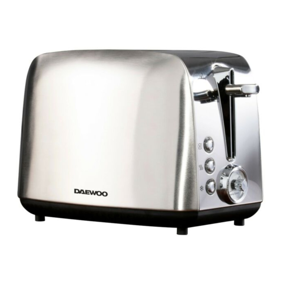 Daewoo Kingsbury SDA1748 - 2 Slice Toaster User Manual
