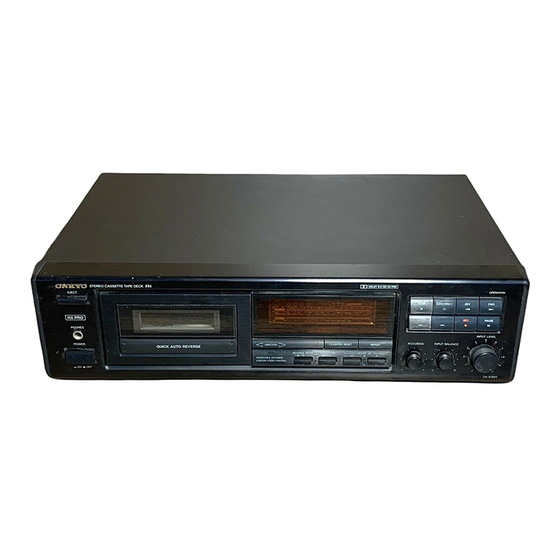 Onkyo TA-R300 Service Manual
