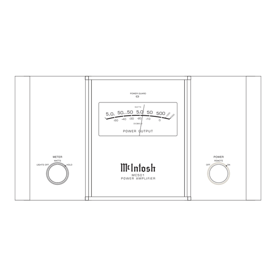 McIntosh MC501 Service Manual