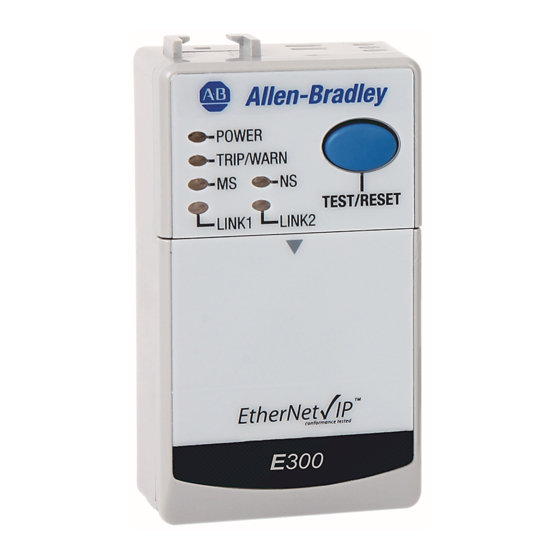 Allen-Bradley E300 Quick Start Instructions